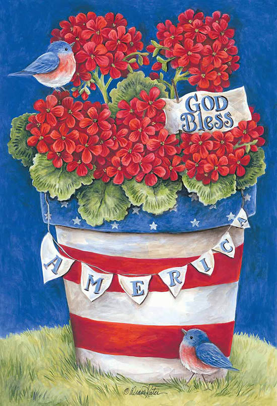 Diane Kater Licensing ART1138 - ART1138 - God Bless America Flower Pot - 0  from Penny Lane