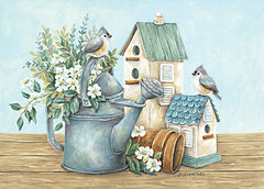 ART1201 - Watering Can and Chickadees - 18x12