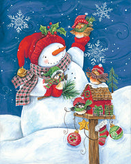 ART1215 - Decorating Birdhouse Snowman - 12x16