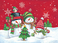 ART1219 - Trio of Snowmen Friends - 16x12