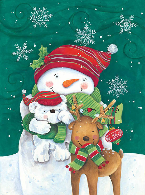 Diane Kater Licensing ART1231 - ART1231 - Snowman Friends with Baby Bear - 0  from Penny Lane