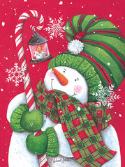 ART1254 - Snowman with Candy Cane Light - 12x16