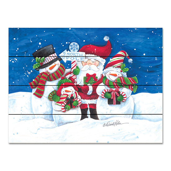 Diane Kater ART1280PAL - ART1280PAL - North Pole Friends - 16x12 Christmas, Holidays, Santa Claus, Snowmen, North Pole, Winter from Penny Lane