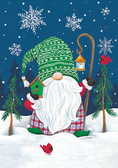 ART1327 - Snowy Santa Gnome  - 12x16