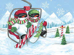 ART1345 - Snowmen Ski Lift - 16x12