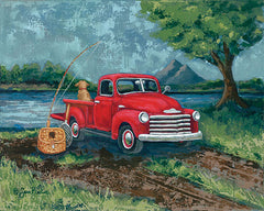 BAKE120 - Red Truck Fishing Buddy - 16x12