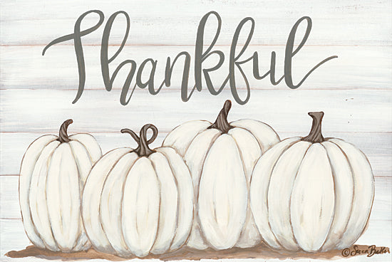 Sara Baker BAKE140 - BAKE140 - Thankful Pumpkins - 18x12 Signs, Typography, Thankful, Pumpkins from Penny Lane