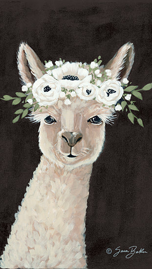 Sara Baker BAKE148 - BAKE148 - Llama     - 12x16 Portrait, Llama, Floral Crown from Penny Lane