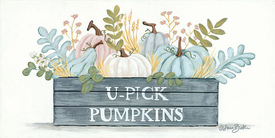 Sara Baker BAKE156 - BAKE156 - U-Pick Pumpkins - 18x9 Signs, Typography, Pumpkins, Greenery from Penny Lane