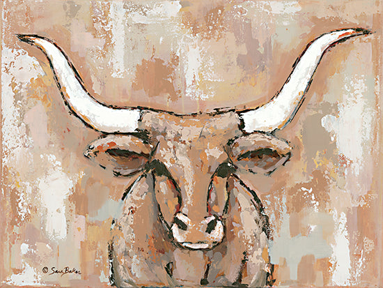Sara Baker BAKE175 - BAKE175 - Cowboy Clyde - 16x12 Long Horn, Cow, Farm Animal, Portrait from Penny Lane