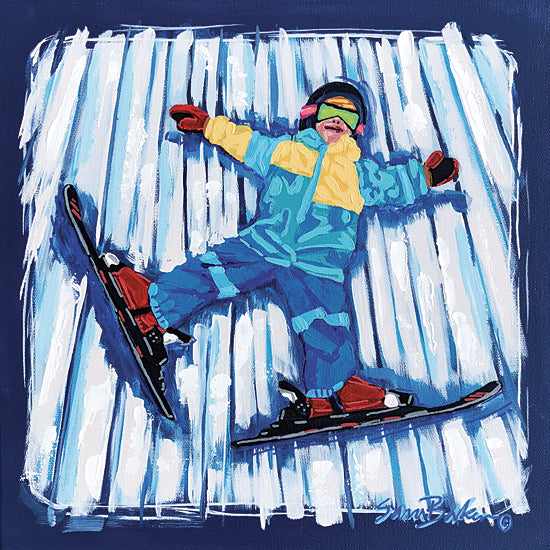 Sara Baker BAKE184 - BAKE184 - Lesson One  keep in-house size - 12x12 Child, Skiing, Winter, Snow from Penny Lane