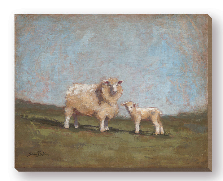 Sara Baker BAKE300FW - BAKE300FW - Sheep in the Pasture I - 20x16  from Penny Lane