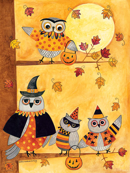 Bernadette Deming BER1220 - Trick or Treat Owls - Owls, Tree, Moon, Autumn, Pumpkins, Trick or Treat from Penny Lane Publishing