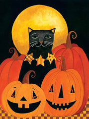 BER1354 - Starry Black Cat and Pumpkins - 0