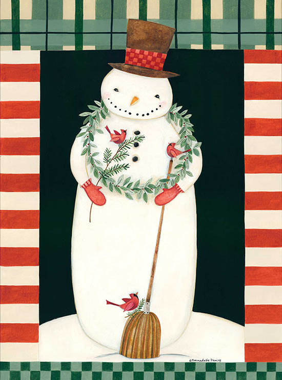 Bernadette Deming Licensing BER1385 - BER1385 - Snowman and Holiday Wreath - 0  from Penny Lane