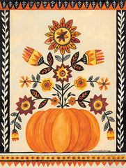 BER1459LIC - Fall Pumpkin with Flowers - 0