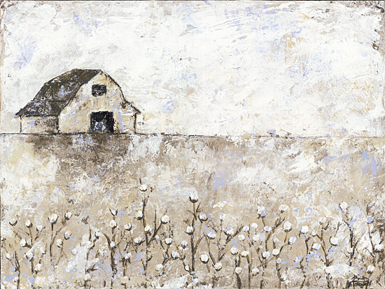Britt Hallowell BHAR440 - BHAR440 - Cotton Farms - 16x12 Abstract, Modern, Barn, Field, Landscape from Penny Lane