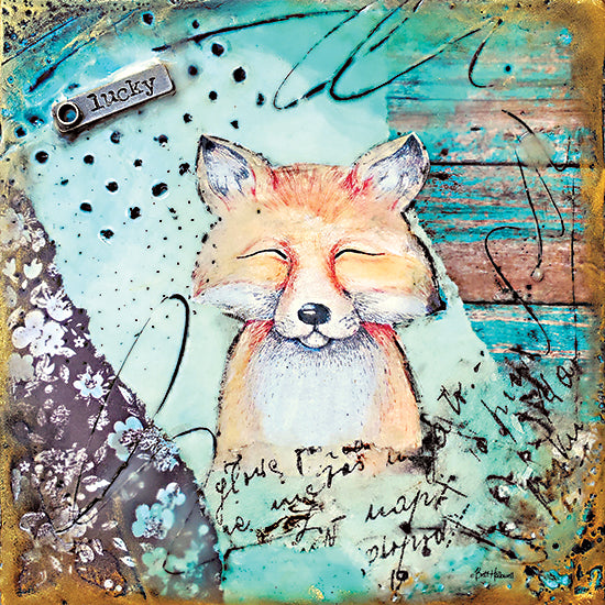 Britt Hallowell BHAR534 - BHAR534 - Woodland Whimsy 2 - 12x12 Fox, Woodland Animals, Kid's Art, Signs, Abstract from Penny Lane