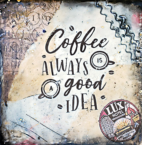 Britt Hallowell BHAR536 - BHAR536 - Coffee Love 2 - 12x12 Coffee, Always a Good Idea, Kitchen, Abstract, Signs from Penny Lane
