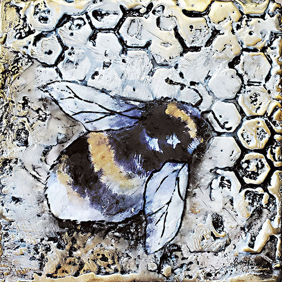 Britt Hallowell BHAR542 - BHAR542 - Worker Bees I - 12x12 Bees, Worker Bees, Honeycomb, Hive, Abstract from Penny Lane
