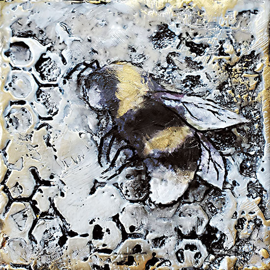 Britt Hallowell BHAR543 - BHAR543 - Worker Bees II - 12x12 Bees, Worker Bees, Honeycomb, Hive, Abstract from Penny Lane