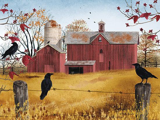 Billy Jacobs BJ1037 - Autumn Gold  - Autumn, Barn, Fence Birds, Farm from Penny Lane Publishing