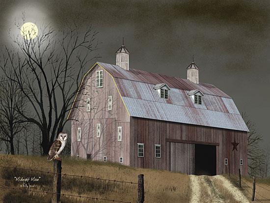 Billy Jacobs BJ1042 - Midnight Moon - Moon, Night, Farm, Barn, Owl from Penny Lane Publishing