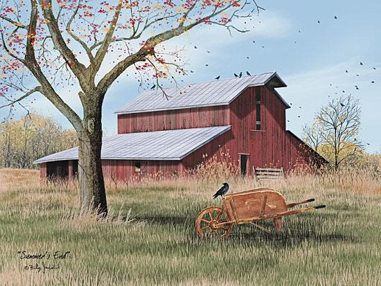 Billy Jacobs BJ1056 - Summer's End  - Barn, Tree, Birds, Wheelbarrow from Penny Lane Publishing