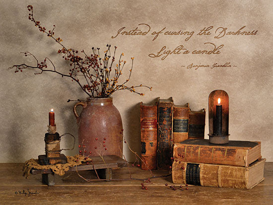 Billy Jacobs BJ1064 - Light a Candle - Candle, Vase, Berries, Books, Antiques from Penny Lane Publishing