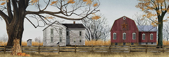 Billy Jacobs BJ1070 - Harvest Time  - Barn, House, Autumn, Haystacks, Pumpkins from Penny Lane Publishing