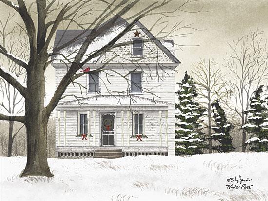 Billy Jacobs BJ1100A - Winter Porch - Winter, Snow, House, Porch from Penny Lane Publishing