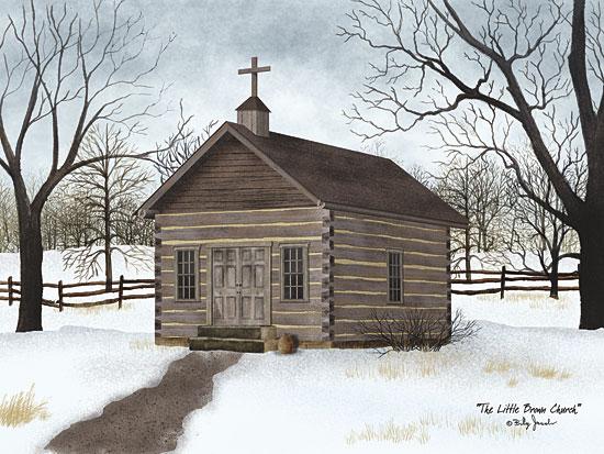 Billy Jacobs BJ1103 - Little Brown Church - Log Cabin, Church, Winter, Snow from Penny Lane Publishing
