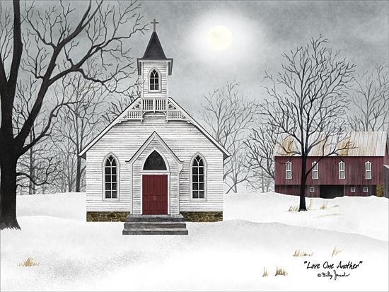 Billy Jacobs BJ1117 - Love One Another - Church, Barn, Snow, Winter, Landscape, Religious
 from Penny Lane Publishing