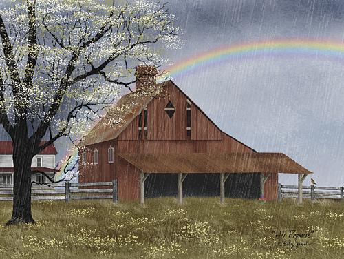 Billy Jacobs BJ1132 - His Promise - Barn, Rainbow, Farm, Landscape, Religious from Penny Lane Publishing