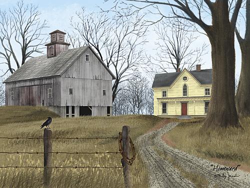 Billy Jacobs BJ1151 - Homeward - Barn, Path, Farm, Landscape from Penny Lane Publishing