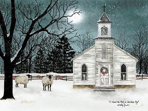 Billy Jacobs BJ1160 - I Heard the Bells on Christmas Day - Church, Snow, Holiday, Sheep, Trees, Moon, Night from Penny Lane Publishing