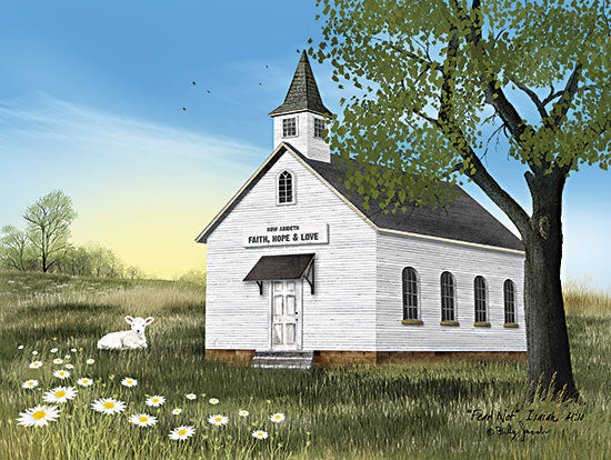 Billy Jacobs BJ1260 - BJ1260 - Fear Not - 16x12 Church, Country, Daisies, Field, Lamb, Spring, Religious from Penny Lane