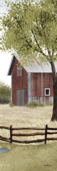 Billy Jacobs BJ1308 - BJ1308 - Weathered Barn Panel - 8x24  Barn, Farm, Field, Trees, Fence, Folk Art, Weathered Barn, Landscape from Penny Lane