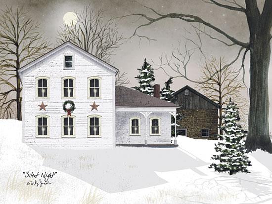 Billy Jacobs BJ159 - Silent Night - House, Snow, Christmas Tree, Barn Stars, Holiday from Penny Lane Publishing