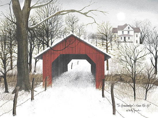Billy Jacobs BJ165 - To Grandmother's House We Go - Bridge, Snow, Winter, Road from Penny Lane Publishing