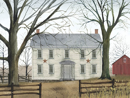 Billy Jacobs BJ192B - BJ192B - Early American Home - 16x12 Early American Home, Home, House, Barn Stars, Trees, Fence, Barn, Farm, Landscape from Penny Lane