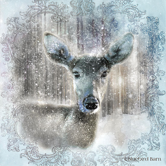 Bluebird Barn BLUE166 - Enchanted Winter Fawn - 12x12 Deer, Fawn, Filter, Snow, Winter from Penny Lane