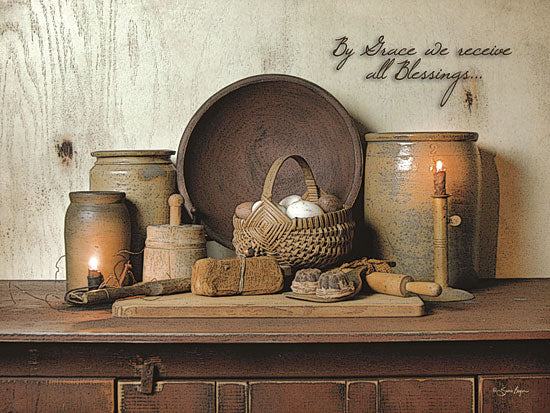 Susie Boyer BOY353 - By Grace - Kitchen, Bread, Still Life, Candles from Penny Lane Publishing