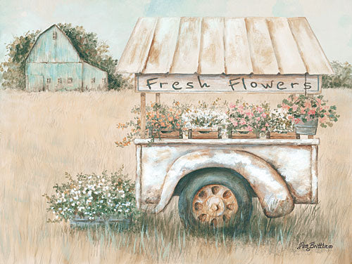 Pam Britton BR437 - Fresh Flowers for Sale - Truck, Flowers, Barn, Field from Penny Lane Publishing