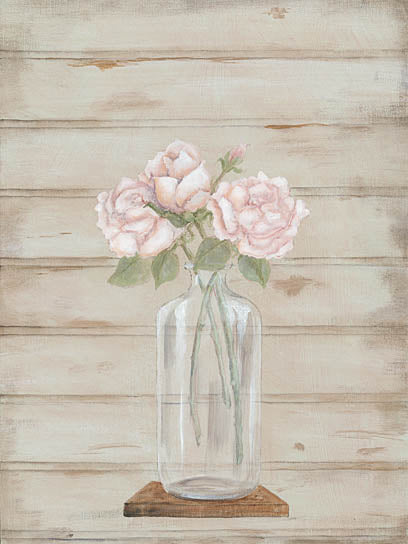 Pam Britton BR439 - Roses in Glass Vase - Rose, Vase, Jar from Penny Lane Publishing