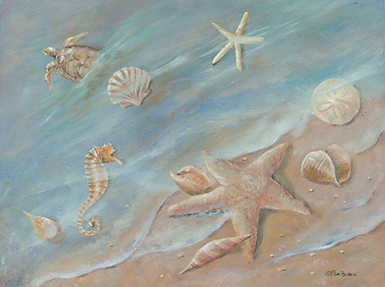 Pam Britton BR509 - BR509 - Seashore Star I - 16x12 Shells, Starfish, Sand Dollars, Coast, Beach, Sand, Ocean from Penny Lane