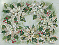 BR516 - Poinsettia Wreath - 16x12