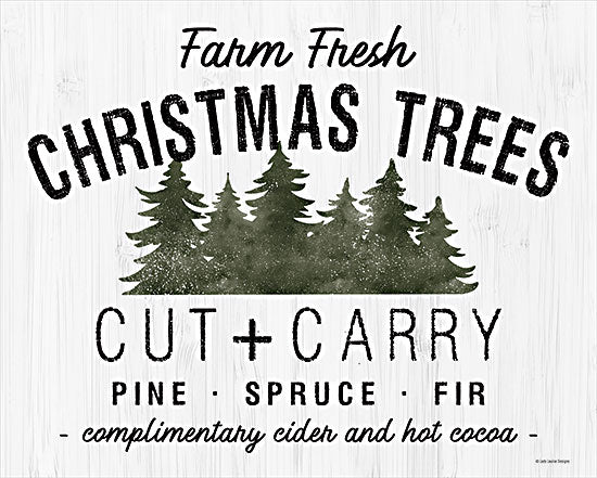 Kyra Brown BRO109 - BRO109 - Farm Fresh Christmas Trees - 16x12 Farm Fresh Christmas Trees, Christmas Trees, Holidays, Cut & Carry, Signs from Penny Lane