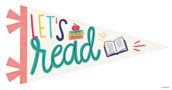Kyra Brown BRO126 - BRO126 - Let's Read Pennant - 18x9 Let's Read, Children, School, Pennant, Signs from Penny Lane