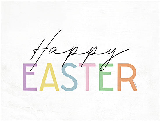 Lady Louise Designs BRO164 - BRO164 - Happy Easter - 16x12 Easter, Happy Easter, Typography, Signs, Textual Art, Rainbow Colors, Spring from Penny Lane